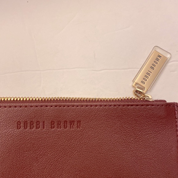 Bobbi Brown mini small zipper pouch 💯 PU, coin purse size 4.5”X 7.5” - Picture 4 of 6
